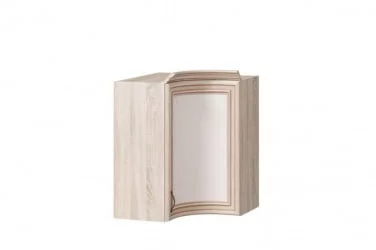 Шкаф кухонный угловой 600 радиусный с карнизом Кантри ЛД 235.311.000 Сономе эйч светлая