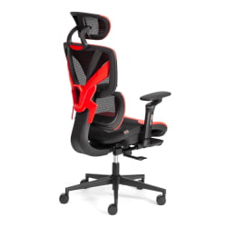 Кресло KingCobra иск. кожа / сетка, черный / красный