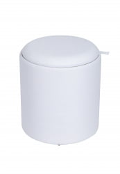 Пуф-столик с ящиком Хюгге S рогожка Белый