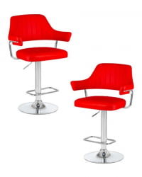 Стул барный DOBRIN CHARLY (красный) 2 шт