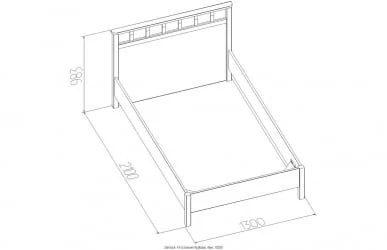 Односпальная кровать Sherlock 49 Орех шоколадный (спальня)