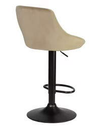 Барный стул DOBRIN LOGAN BLACK Мокко велюр MJ9-9