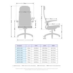 Офисное кресло МЕТТА B 1b 21/U158, Основание 17831 Синий Blue