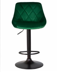 Стул барный DOBRIN LOGAN BLACK (зеленый велюр (MJ9-88)) 2 шт