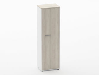 Шкаф для одежды 4 узкий Deka 10.19.302Пр Дуб Сантана светлый/Белый