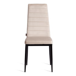 Дизайнерский стул Easy (mod. JSC02-1) металл, флок, 41 х 52 х 96 см, beige (молочный) HLR2 / черный