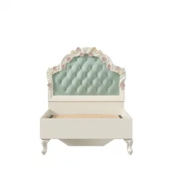 Кровать односпальная 900 Луиза ЛД 665.065.000 Алебастр Мятный