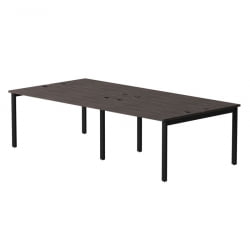 Бенч-система на 4 места на металлокаркасе, опоры 45 гр Everprof EVO 254S015 (2360) Дуб Пасадена Черный