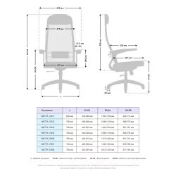 Офисное кресло МЕТТА B 1b 11/U151, Основание 17834 Черный Black