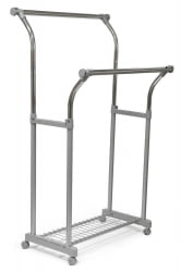 Вешалка с обувницей CH-4375 85-145x44x102-170 см, серый/хром