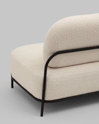 Диван Стоун new ткань букле молочный