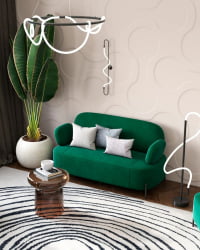 Диван Кэнди велюр Зеленый