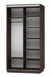 Шкаф-купе двухдверный Экспресс Дуо 1200х2400h Париж/Венге