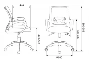 Кресло офисное Бюрократ CH-W695NLT Оранжевый