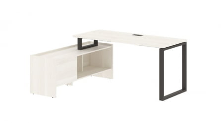 Стол с тумбой EDIS EQCT 17614 Ясень Траун Мокко