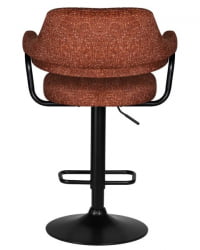 Стул барный DOBRIN CHARLY BLACK (терракотовый твид (LEO56)) 2 шт