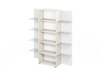 Стеллаж офисный LEMO L-641 Сосна Скандинавия