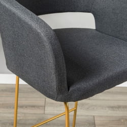 Кресло Бар Oscar Б темно-серый/Линк золото