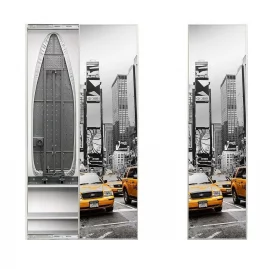 Шкаф со встроенной гладильной доской Iron Box Print (правый, купе) Венге