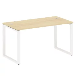 Стол письменный на О-образном м/к METAL SYSTEM БО.СП-3 Акация/Белый