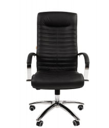 Кресло руководителя CHAIRMAN 480 N кожа Черный
