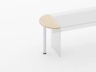 Приставка-полукруг Glassy 2.14 Бук светлый