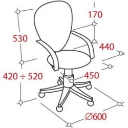 Кресло офисное UP_Энтер 289765 Красный