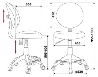 Кресло детское Бюрократ KD-W6-F/TW-13A