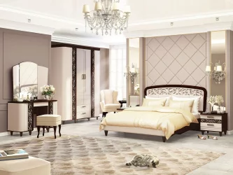 Туалетный столик Катрин 92.06 Дуб венге Белый песок Браун вуд