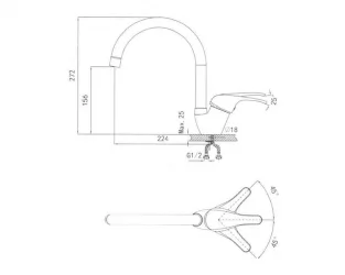 Смеситель GRANULA 1024 Базальт