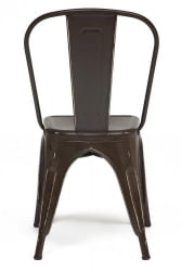 Стул LOFT CHAIR (mod. 012) металл, 45*35*85см, коричневый/brown vintage