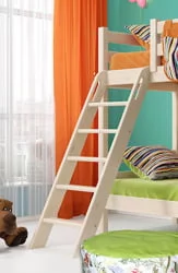 Двухъярусная кровать Соня Вариант 10 с наклонной лестницей