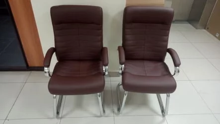 Кресло для посетителей Everprof Orion CF Экокожа Коричневый