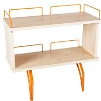 Полка задняя двухъярусная к столу Polka_zz 1/750 (Polka_zz 7/750) Яблоня Оранжевый