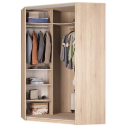 Шкаф-купе ЙА-230х1400-568-3(Белый-Д1Д2) / YA-230х1400-568-3(Белый-D1D2)