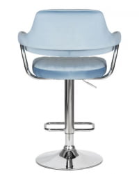 Стул барный ДОБРИН CХАРЛЙ (пудрово-голубой велюр (МДЖ9-74)) 2 шт / DOBRIN CHARLY (MJ9-74))