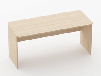 Стол прямой Glassy 1.10.16 Орех