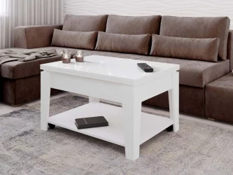 Кофейный столик Агат-34 (01) Белый шпон