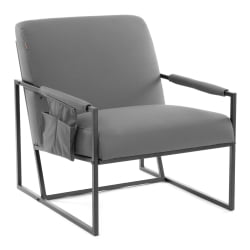 Кресло Charli LUX/Чарли Люкс К экокожа , Sharp Графит, 70х80х82 см