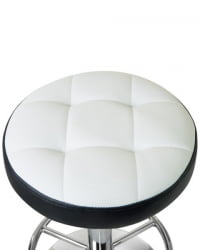 Табурет барный ДОБРИН БРУНО (бело-черный) 2 шт / DOBRIN BRUNO