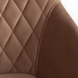 Кресло BREMO (mod. 708) ткань/металл, 58х55х83 см, высота до сиденья 48 см, бежевый barkhat 5/черный