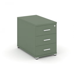 Тумба опорная приставная с 3-мя ящиками CОНCЕПТ CН.ТГО-001 Б/В Кобо Белый / CONCEPT CN.TGO-001 B/W