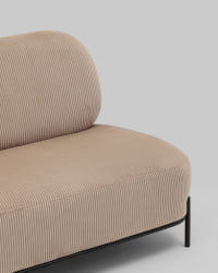 Диван Стоун велюр рельефный бежевый