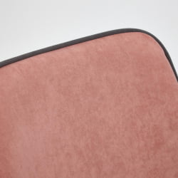 Кресло STYLE флок , розовый, 137