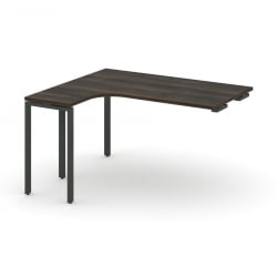 Стол-приставка к опорной тумбе/шкафу (левый) CОНCЕПТ CН.ОСАПР-005(Л) Дуб Мали Черный / CONCEPT CN.OSAPR-005(L)