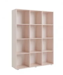 Стеллаж в детскую ДМ12 Ясень шимо светлый/Дуб Млечный