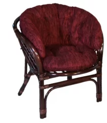 Кресло Багама, подушки коричневые или светлые полные Bahama5 венге матовый