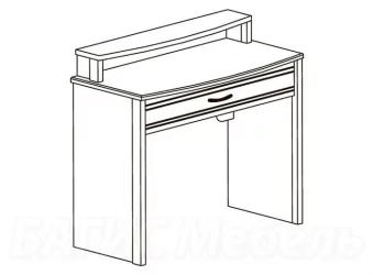 Стол туалетный Флоренция 673  Дуб гарвард