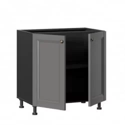 Тумба кухонная 800 Амели-3 ЛД 299.060.000.010 Черный Оникс серый