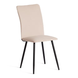 Дизайнерский стул La Rousse NEW, велюр, бежевый/черный, 7, 45x55x93 см